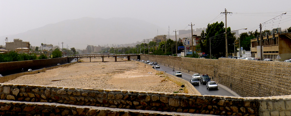 La Khoshk River, à sec en mai