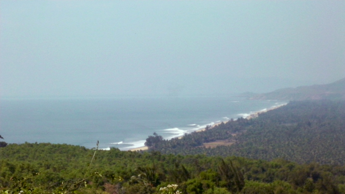 Vue d'ensemble de la plage de Gokarna Vue d'ensemble de la plage de Gokarna
