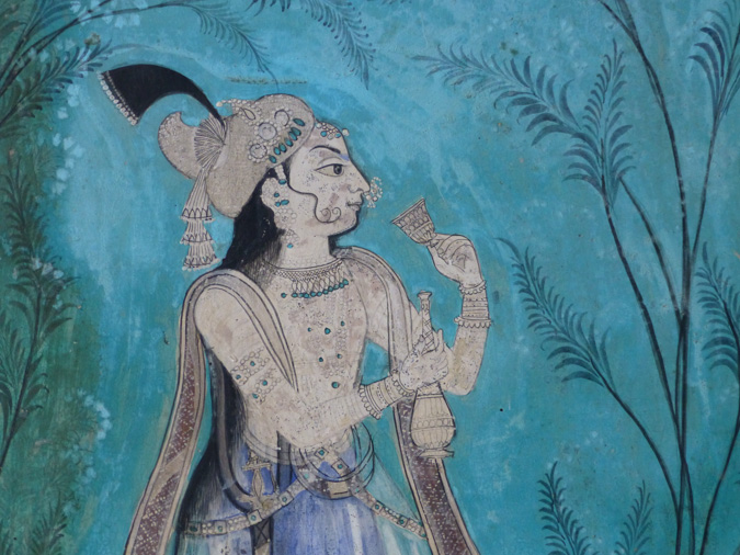Détail d'une fresque murale du Garh Palace