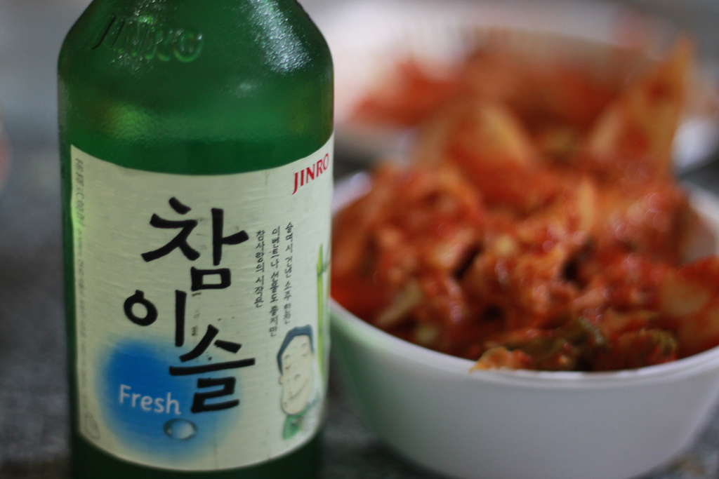 Une bouteille de soju