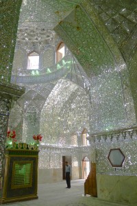 L'intérieur d'une mosquée à Shiraz