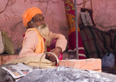 Sur les ghats de Varanasi